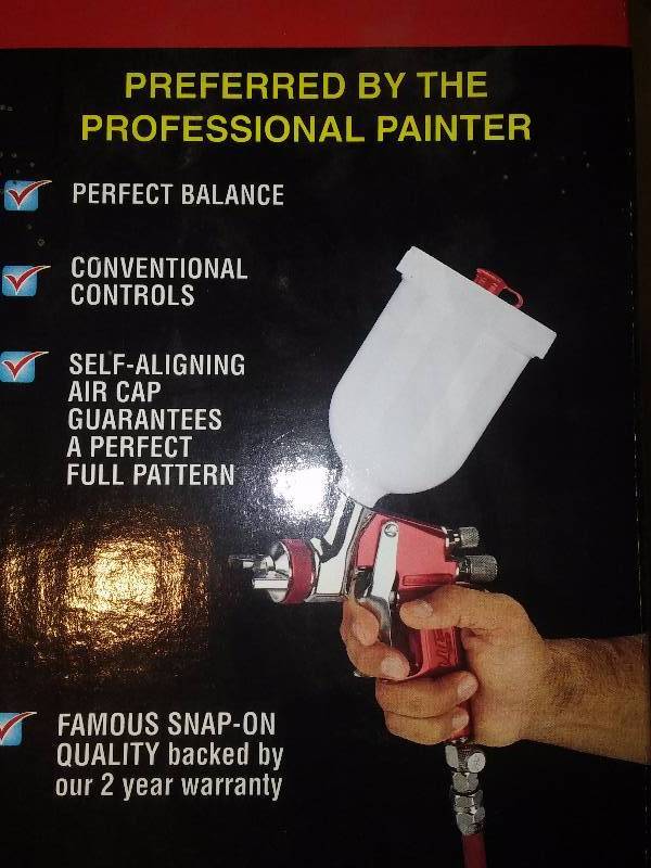 Snapon Paint BF700 HVLP Gravity Feed Spray Gun Snap On Fall Sale