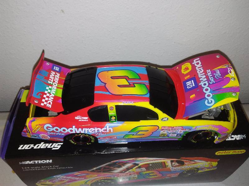 NASCAR Dale factory Earnhardt GM Goodwrench Service Plus Peter Max 1.24 Scale Diecast