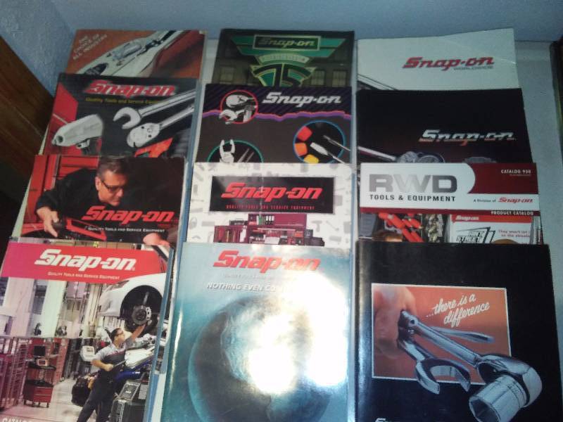lot 129 image: Snap-on Tool Catalogs, 12 Different