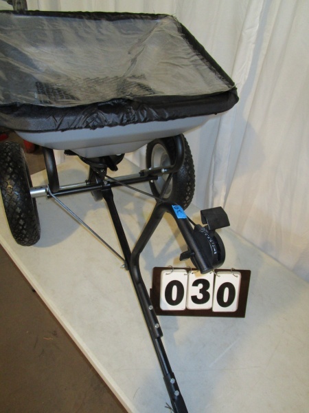 lot 30 image: Precision Broadcast Tow Behind Spreader