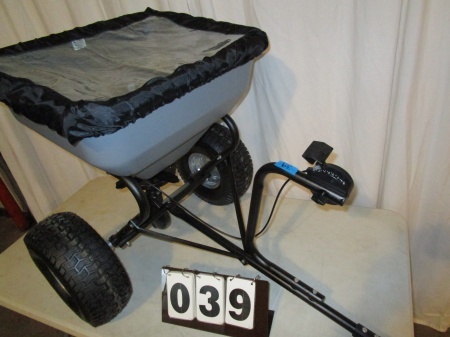 lot 39 image: Precision Broadcast Tow Behind Spreader