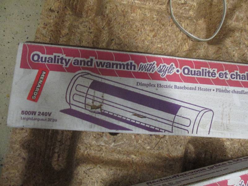 lot 25 image: White Dimplex 500 W 240 V Electric ...