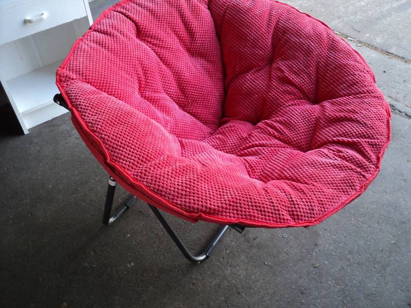 lot 358 image: red chair...
