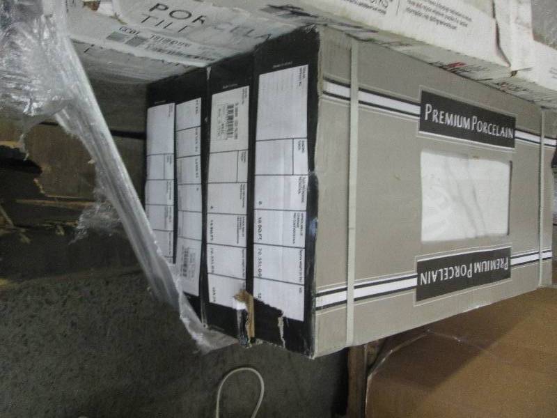 lot 75 image: Lot of 4 Cases Carrara 12 in. x 24 ...