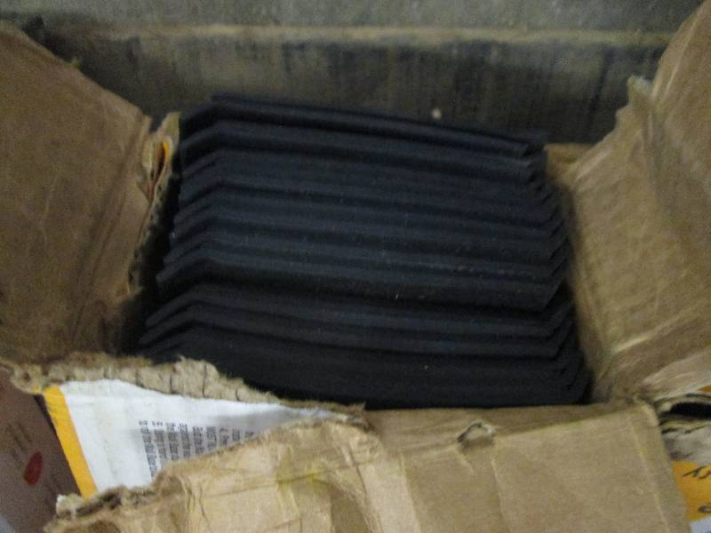 lot 87 image: Roppe  Rubber Black 4 in. x 18 in....