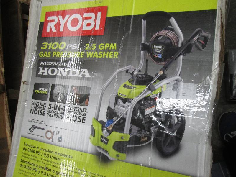 lot 93 image: Ryobi 3,100-PSI 2.5-GPM Honda Gas P...