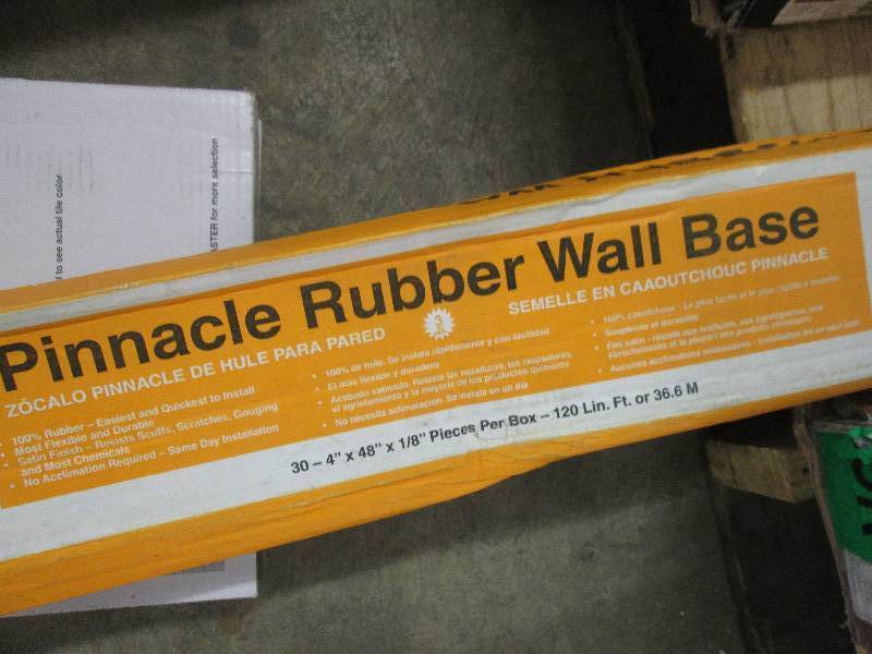 lot 140 image: Roppe  Rubber Grey 4 in. x 18 in. ...
