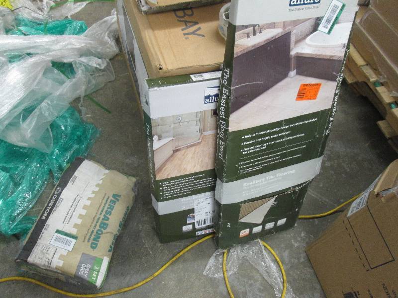 lot 174 image: Lot of 2 Tile Flooring & 1 Versa Bo...