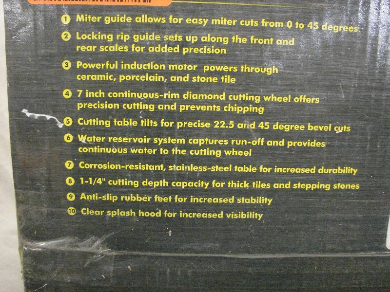 RYOBI 7 WET TILE SAW