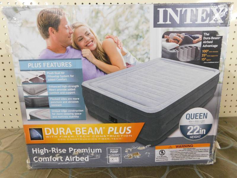 INTEX High-Rise Premium Comfort Airbed QUEEN