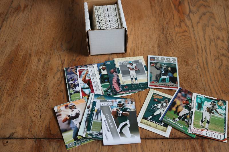 lot 60 image: 100 Donovan McNabb cards...