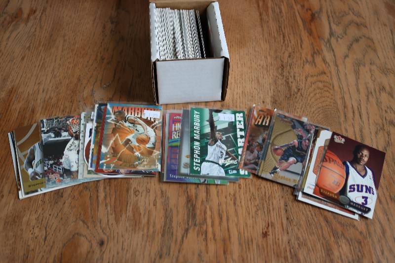 lot 38 image: 100 Stephon Marbury cards...