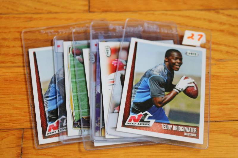 lot 27 image: 6 Teddy Brigewater Rookie cards...