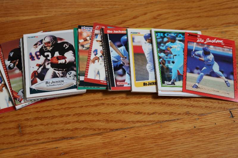 lot 71 image: 50 Bo Jackson cards...