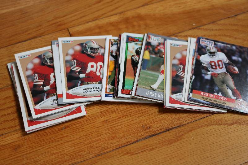lot 56 image: 50 Jerry Rice cards...