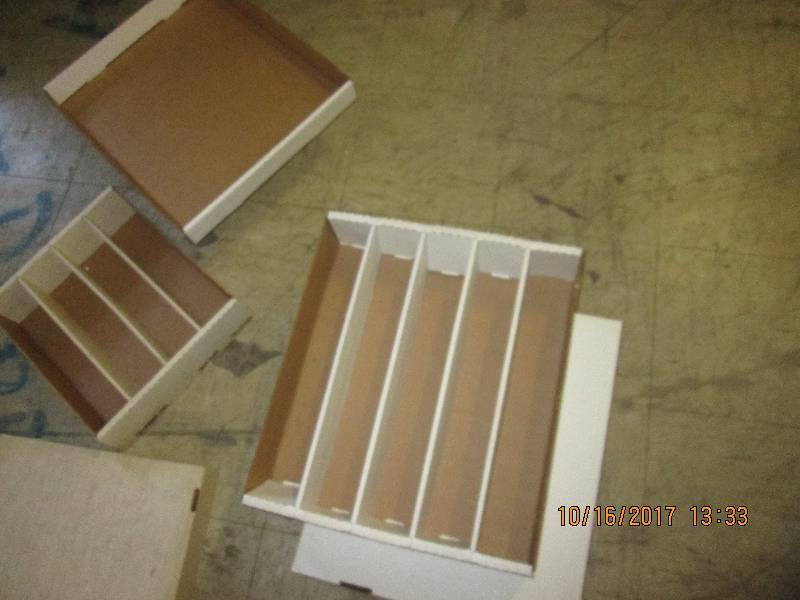 lot 100 image: Empty sport card boxs...