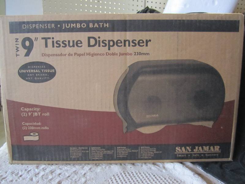 lot 21 image: Lot of 2 Twin 9 Tissue Dispensers...