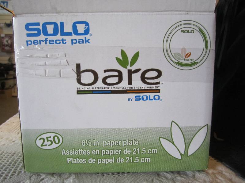 lot 40 image: Case of 250 Solo 8.5 Paper Plates...