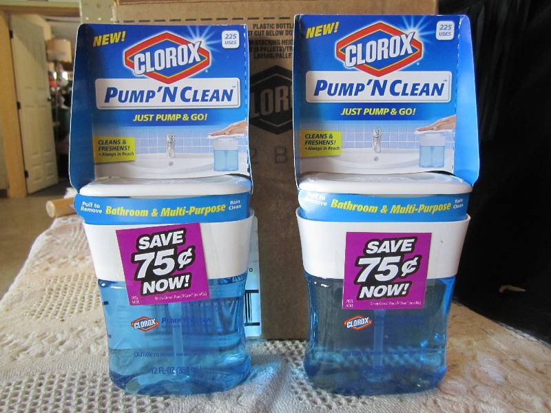 lot 45 image: Case of 6 Clorox Pump N Clean Bath...