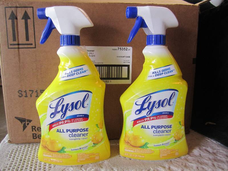 lot 49 image: Case of 12 Lysol All Purpose Cleane...