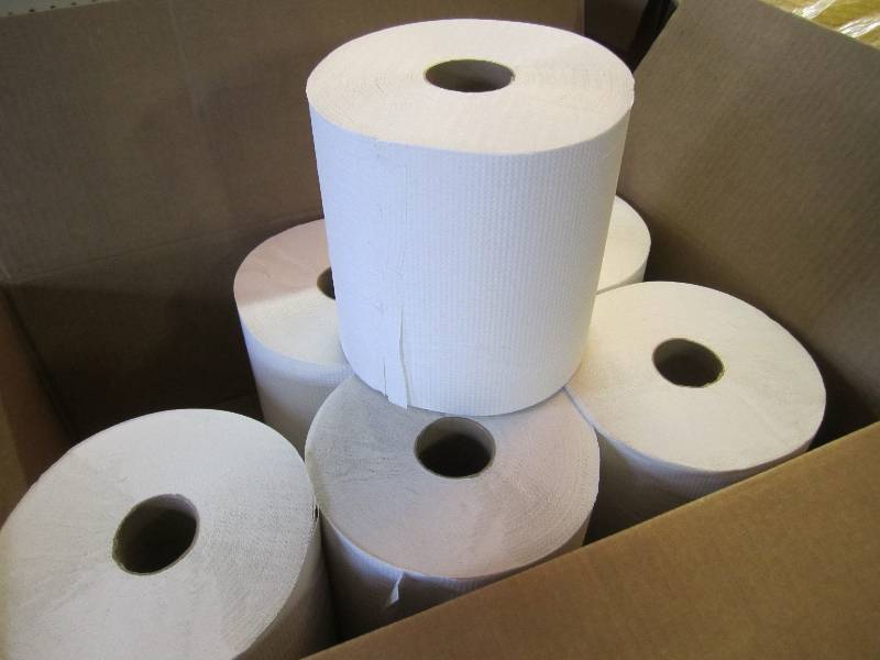 lot 202 image: Case of 6 Rolls Morsoft White Roll ...