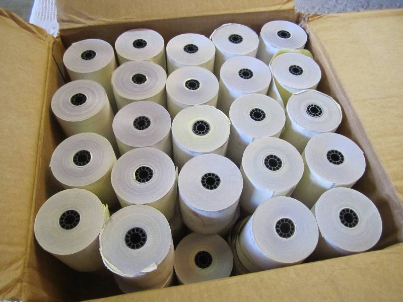 lot 224 image: Case with 47 Rolls of TellerProofi...