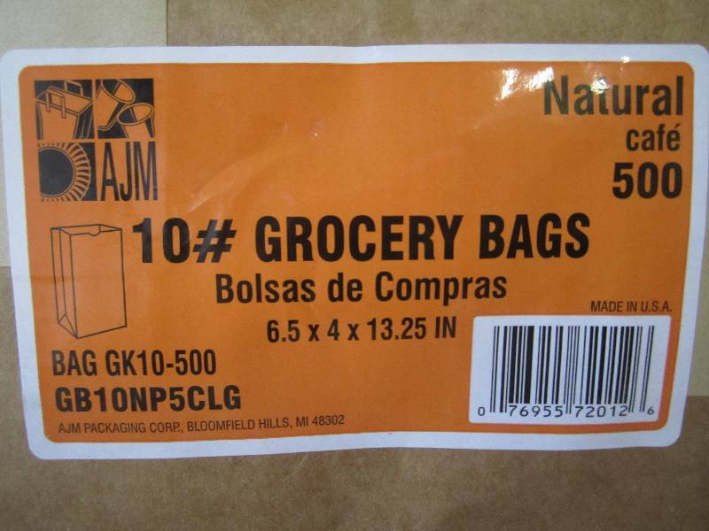 lot 228 image: Bundle of 500 #10 Natural Grocery B...
