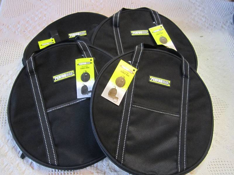 lot 252 image: Lot of 4 Performax 13.5 Cable Bags...