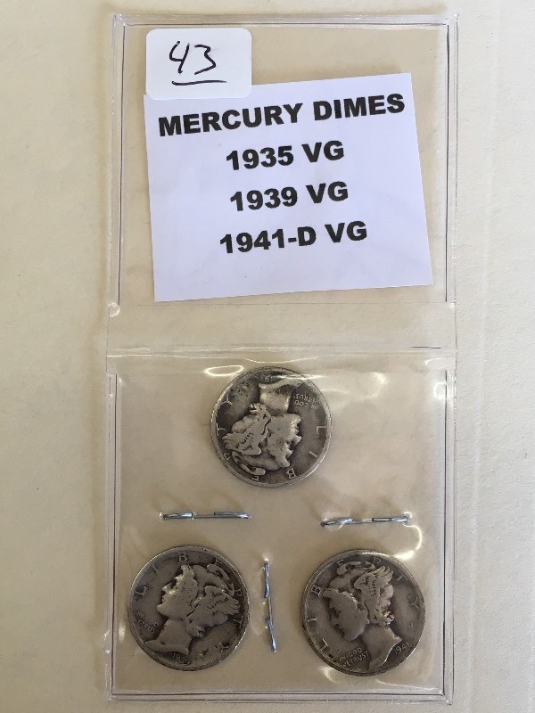 1935 Mercury Dimes