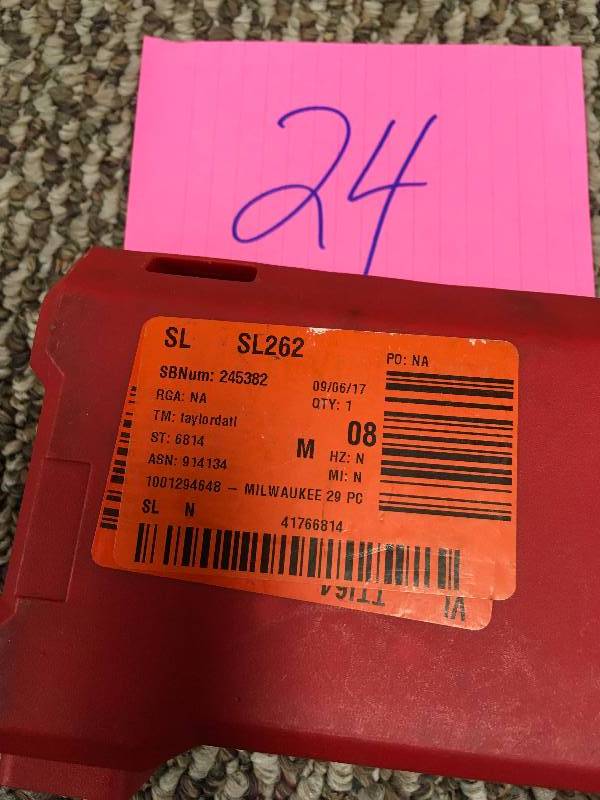 Milwaukee Electric Tool 29-Piece Thunderbolt Titanium Drill Bits never used