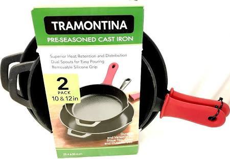 Tramontina - 2-piece - Pre-seasoned Cast Iron Skillets - Brand - never used