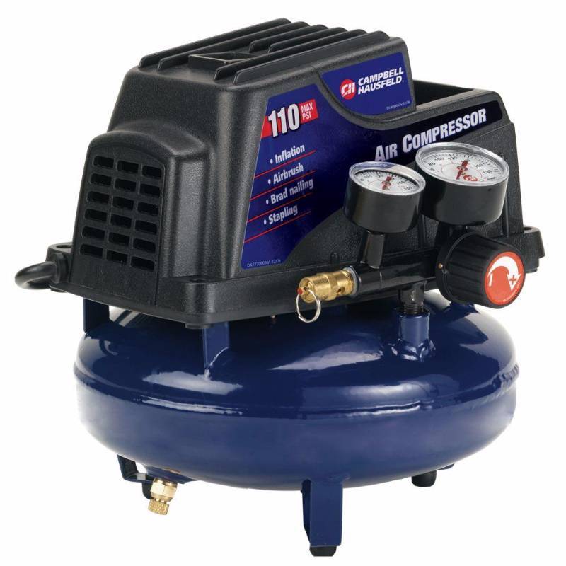 Campbell Hausfeld 1 Gal. Air Compressor with Basic Inflation Kit never used