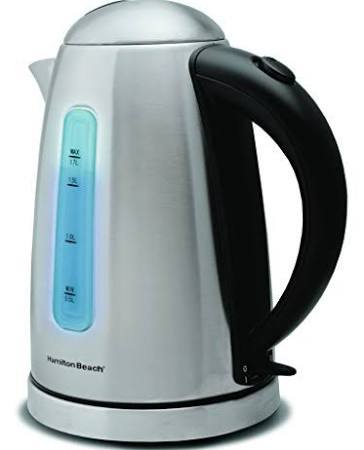 Hamilton Beach Electric Kettle 40993E 1.7-Liter Cord-Free Serving Kettle never used