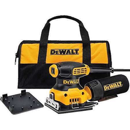 DEWALT DWE6411K 14 Sheet Palm Grip Sander Kit used