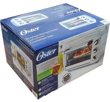 Oster Stainless Steel Convection Countertop Oven Toaster Oven Timer  never used in box