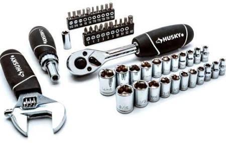 Husky Stubby Set With Extendable Ratchet (46-piece)