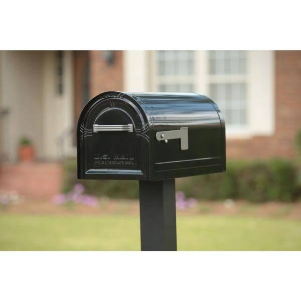 Gibraltar - Heavy Duty Steel Locking Mailbox, Black never used in box