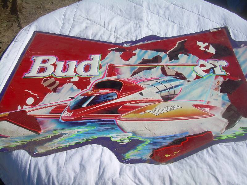 METAL BUDWEISER SIGN