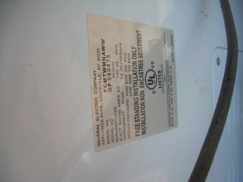 GE CHEST FREEZER