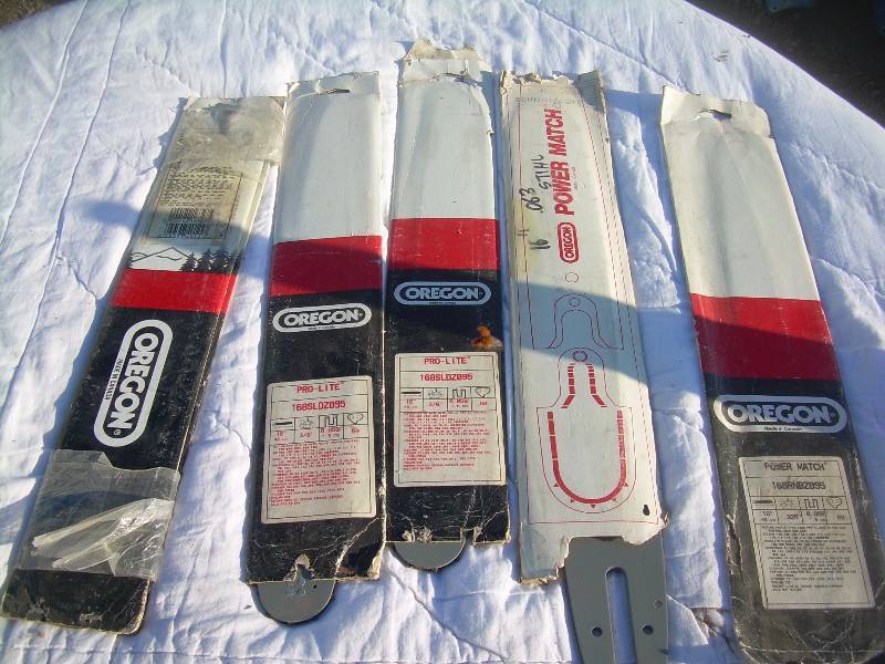 5 OREGON AND 1 POWER MATCH CHAINSAW BARS