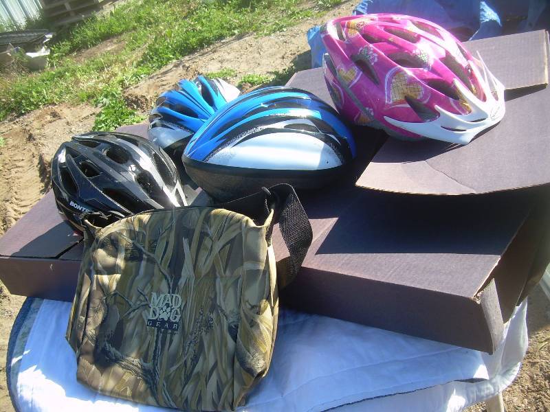 BIKE HELMETS AND BOXES