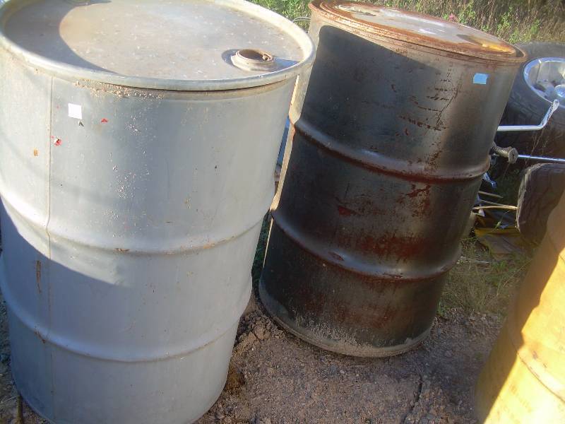 2 50 GALLON BARRELS