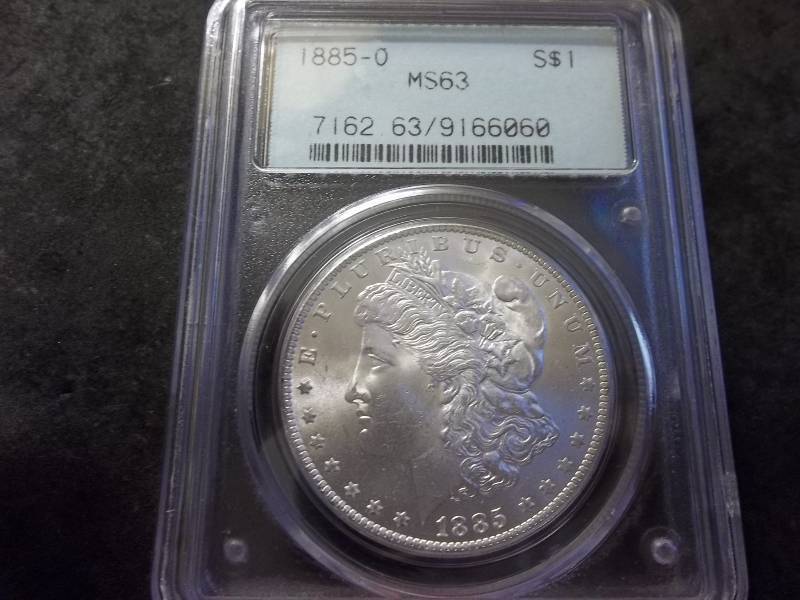 1885 O Morgan Silver Dollar