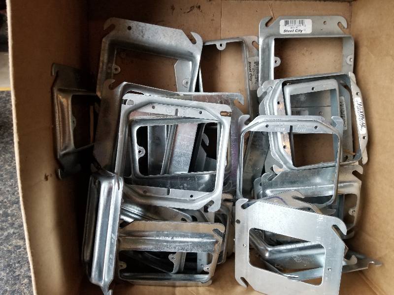 lot 138 image: Electrical - Lot - Misc Mud Rings for 4 Electrical Boxes
