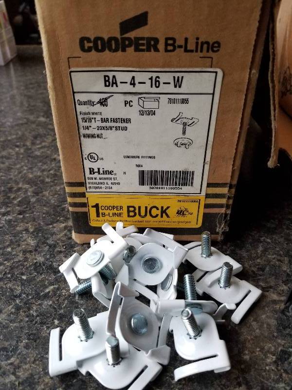 lot 141 image: Electrical - Lot - 1516 T Bar Fasteners, Beam Fasteners (Boxes are almost full)