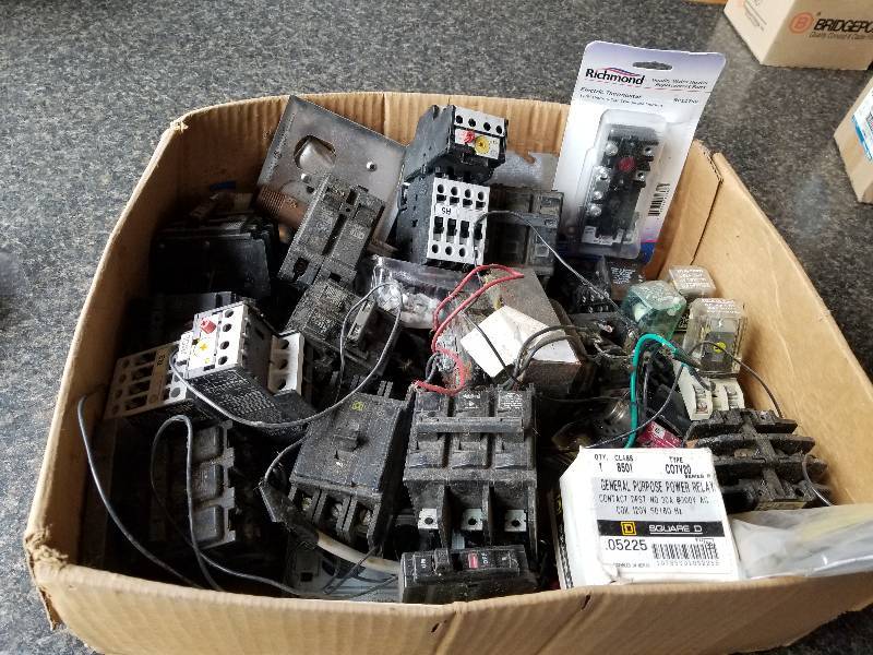 lot 93 image: Electrical - Lot - Misc Breakers, Contactors, Relays, Transformers