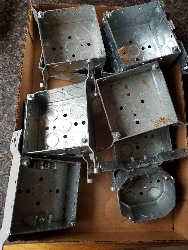 lot 106 image: Electrical - Lot - Misc Bracket Boxes