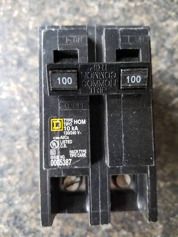 lot 82 image: Electrical - 100Amp Circuit Breaker