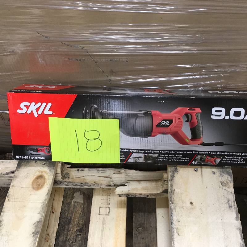lot 18 image: Skil 9.0 Variable Speed Reciprocrating Saw new