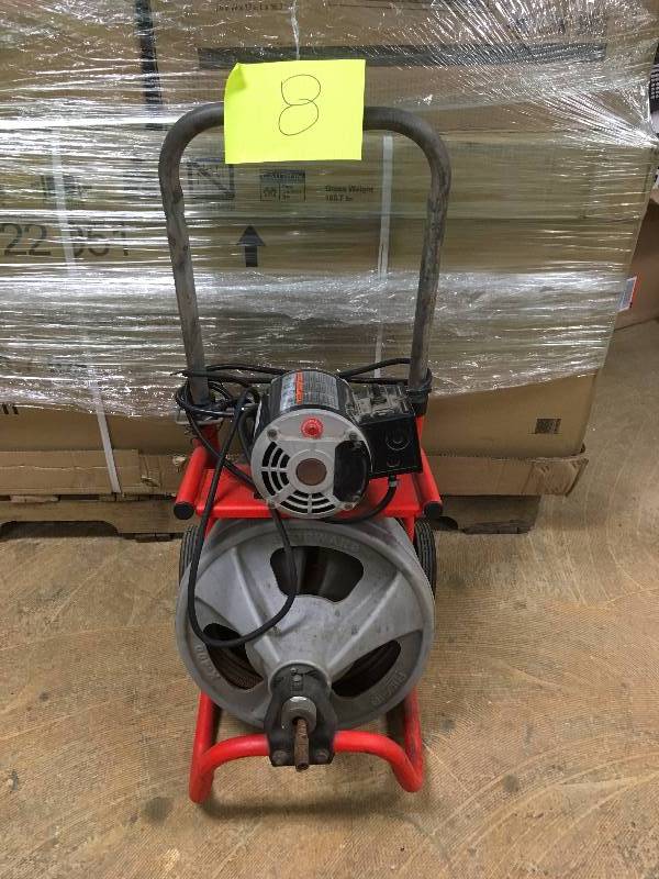 lot 8 image: Ridgid K-400 Drum used in working condition